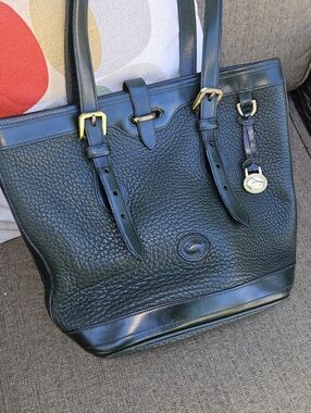 Dooney and Bourke AWL Green Leather Bucket Tote Bag DOONEY BOURKE All Weather 